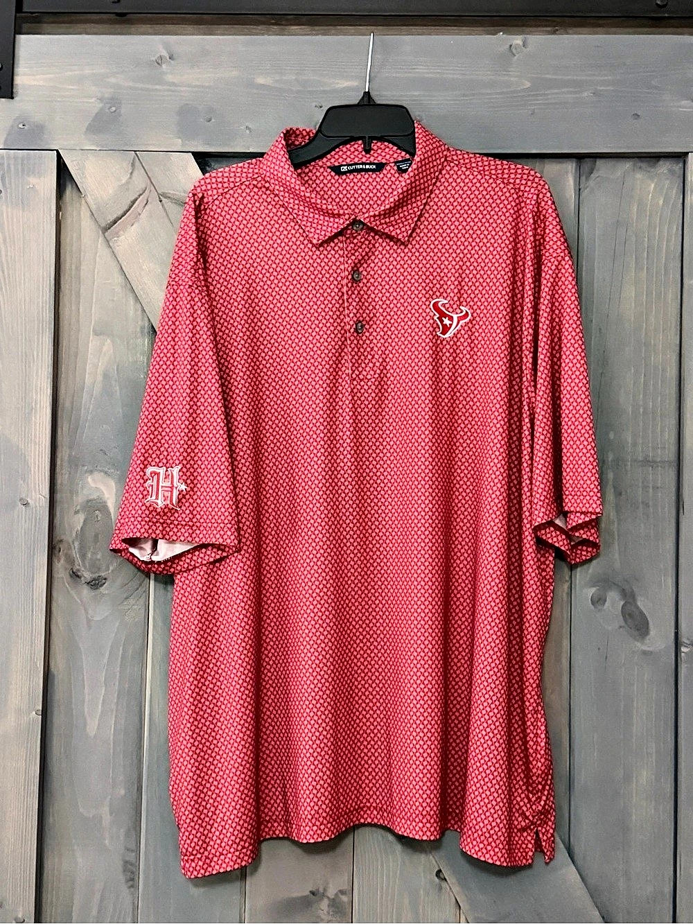 Cutter & Buck Houston Texans Cutter & Buck Americana Pike Eco Symmetry Print
